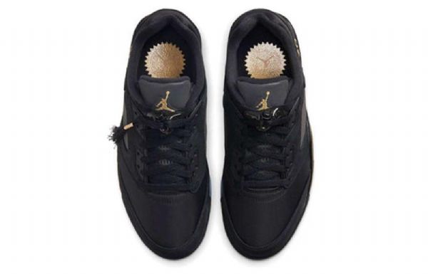Nike Air Jordan 5 Retro Low Tops Wings Koripallokengät Miesten Musta