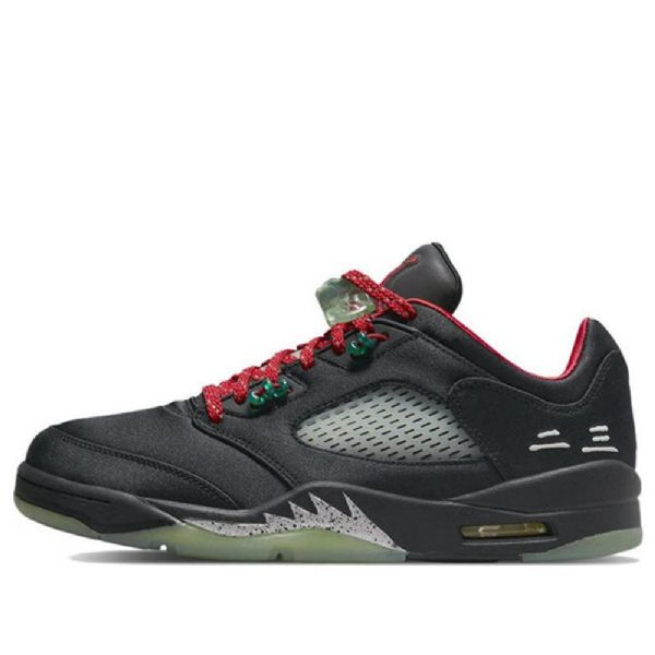 Nike Air Jordan 5 Retro Matalat Topit Clot Jade Koripallokengät Miehille Musta