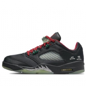 Nike Air Jordan 5 Retro Matalat Topit Clot Jade Koripallokengät Miehille Musta