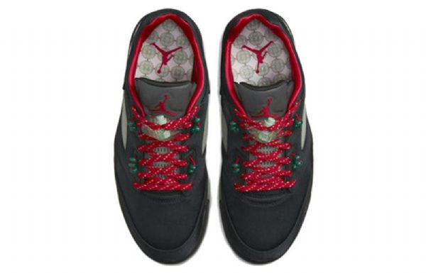 Nike Air Jordan 5 Retro Matalat Topit Clot Jade Koripallokengät Miehille Musta