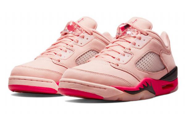 Nike Air Jordan 5 Retro Matalat Topit Koripallokengät Naisille Pinkki