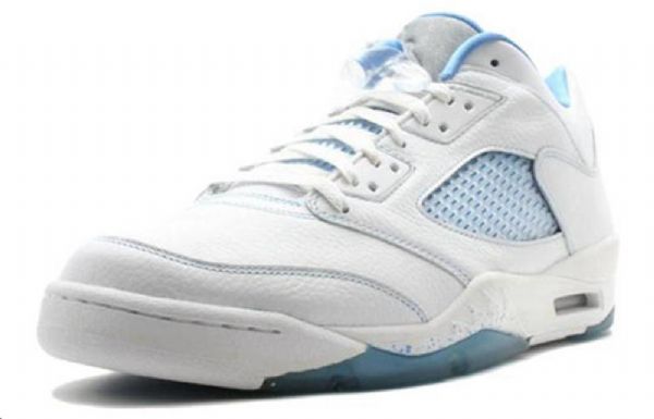 Nike Air Jordan 5 Retro Matalat Topit Koripallokengät Naisille Sininen Valkoinen