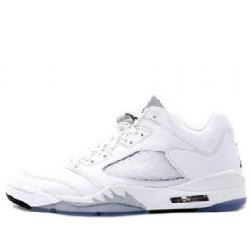 Nike Air Jordan 5 Retro Matalat Topit Koripallokengät Naisille Valkoinen