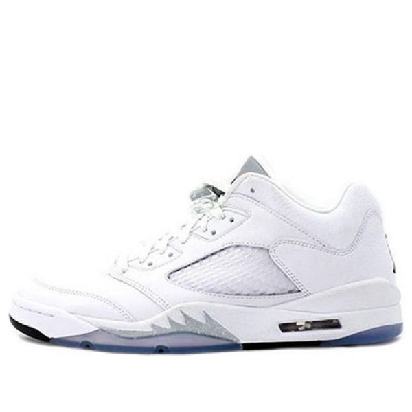 Nike Air Jordan 5 Retro Matalat Topit Koripallokengät Naisille Valkoinen