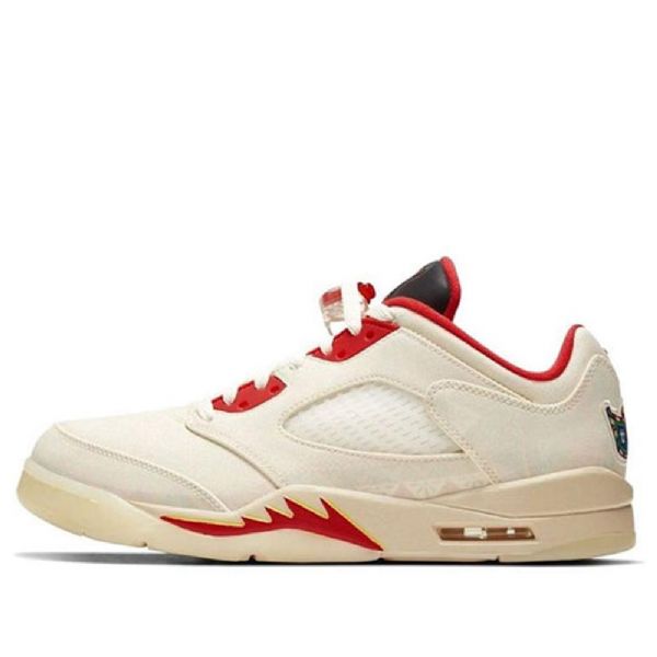 Nike Air Jordan 5 Retro-matalat Topit Retro-koripallokengät Miehille Khaki