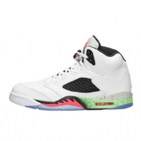 Nike Air Jordan 5 Retro Poison Kengät Miehille Valkoinen Vihreä