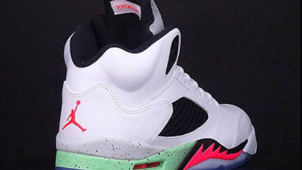 Nike Air Jordan 5 Retro Poison Kengät Miehille Valkoinen Vihreä