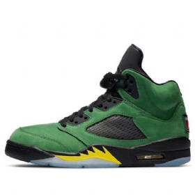 Nike Air Jordan 5 Retro Se Koripallokengät Miehille Vihreä Musta