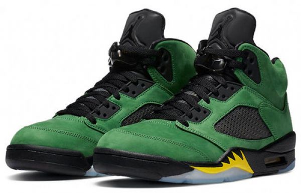 Nike Air Jordan 5 Retro Se Koripallokengät Miehille Vihreä Musta