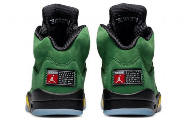 Nike Air Jordan 5 Retro Se Koripallokengät Miehille Vihreä Musta