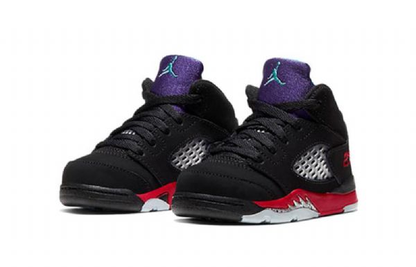 Nike Air Jordan 5 Retro Td Kengät Lapsille Musta