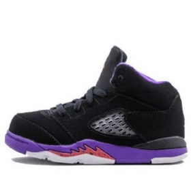 Nike Air Jordan 5 Retro Td Kengät Lapsille Musta Violetti