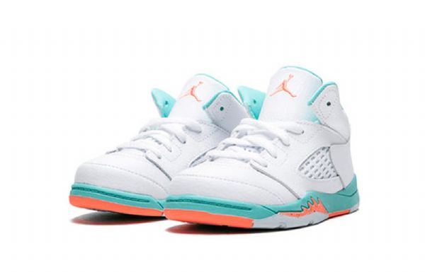 Nike Air Jordan 5 Retro Td Kengät Lapsille Vaalea Turkoosi