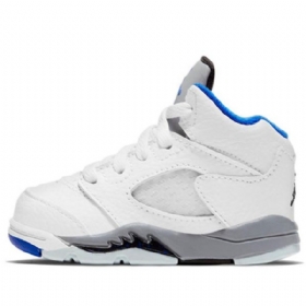 Nike Air Jordan 5 Retro Td Kengät Lapsille Valkoinen Sininen