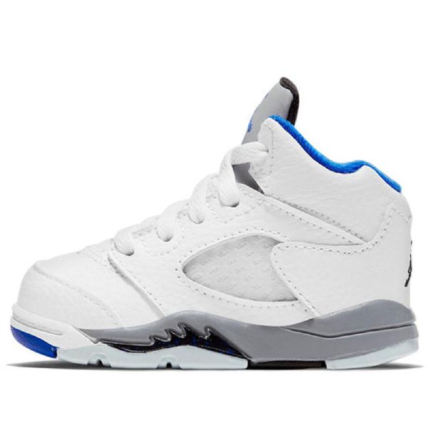 Nike Air Jordan 5 Retro Td Kengät Lapsille Valkoinen Sininen