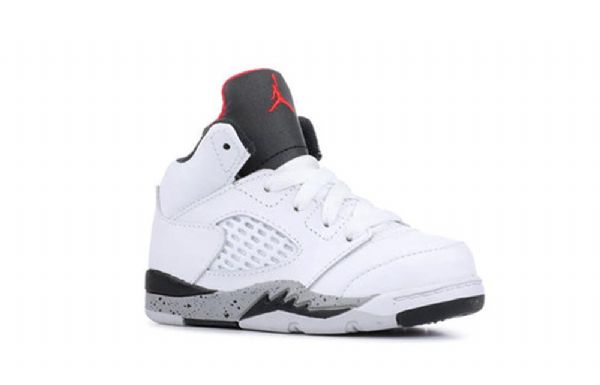 Nike Air Jordan 5 Retro Td Kengät Lapsille Valkoiset