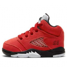 Nike Air Jordan 5 Retro Td Koripallokengät Lapsille Punainen