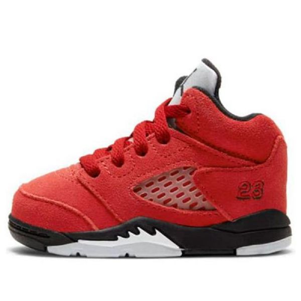 Nike Air Jordan 5 Retro Td Koripallokengät Lapsille Punainen