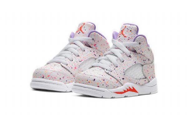 Nike Air Jordan 5 Retro Td Koripallokengät Lapsille Vaaleanvioletti