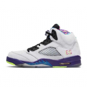 Nike Air Jordan 5 Vaihtoehtoiset Bel-air Ghost Kengät Naisille Valkoinen Vihreä
