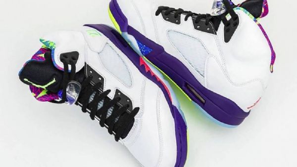 Nike Air Jordan 5 Vaihtoehtoiset Bel-air Ghost Kengät Naisille Valkoinen Vihreä