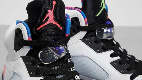 Nike Air Jordan 5 Vaihtoehtoiset Bel-air Ghost Kengät Naisille Valkoinen Vihreä