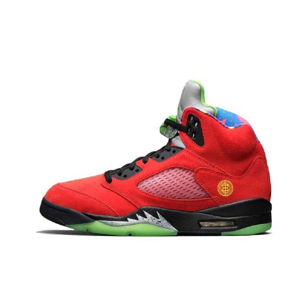 Nike Air Jordan 5 What The Kengät Naisille Punainen Keltainen