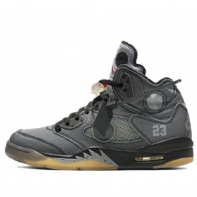 Nike Off-white Air Jordan 5 Retro Sp Koripallokengät Miehille Harmaa
