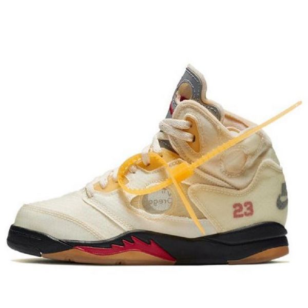 Nike Off-white Air Jordan 5 Retro Sp Ps Koripallokengät Miehille Khaki