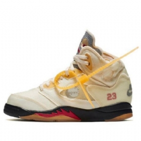 Nike Off-white Air Jordan 5 Retro Sp Ps Koripallokengät Miehille Khaki