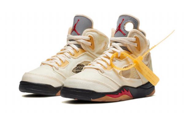 Nike Off-white Air Jordan 5 Retro Sp Ps Koripallokengät Miehille Khaki