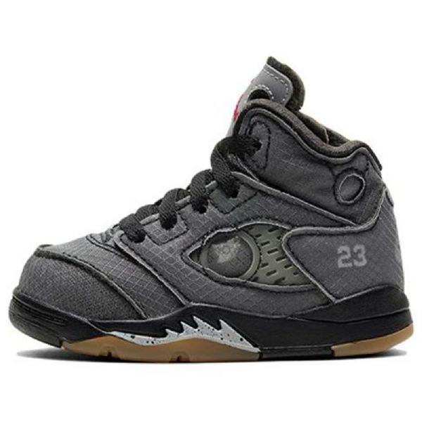 Nike Off-white Air Jordan 5 Retro Sp Td Kengät Lapsille Harmaa