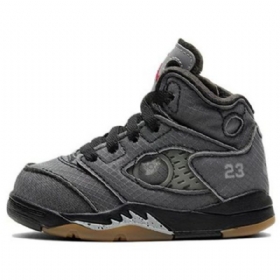 Nike Off-white Air Jordan 5 Retro Sp Td Kengät Lapsille Harmaa
