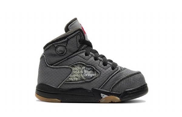 Nike Off-white Air Jordan 5 Retro Sp Td Kengät Lapsille Harmaa