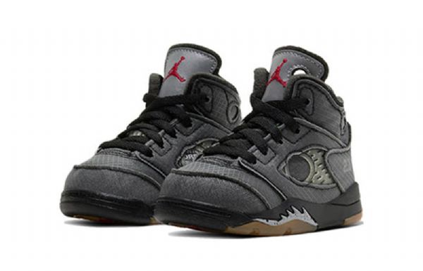 Nike Off-white Air Jordan 5 Retro Sp Td Kengät Lapsille Harmaa