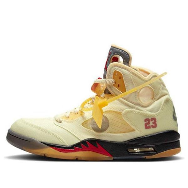 Nike Off-white Air Jordan 5 Sp Retro Koripallokengät Miehille Khaki