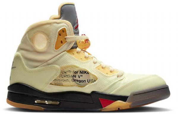 Nike Off-white Air Jordan 5 Sp Retro Koripallokengät Miehille Khaki