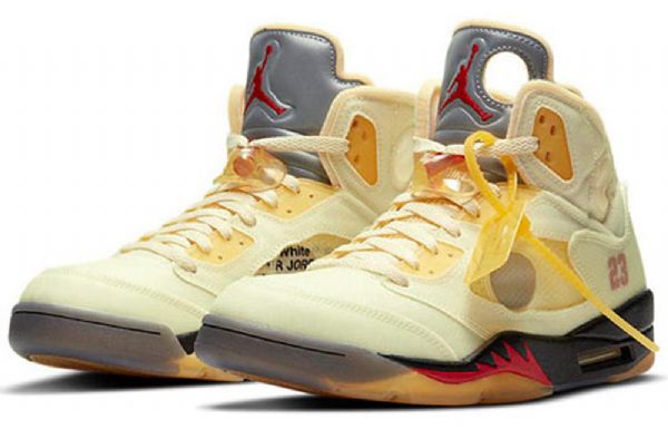 Nike Off-white Air Jordan 5 Sp Retro Koripallokengät Miehille Khaki