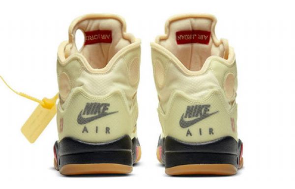 Nike Off-white Air Jordan 5 Sp Retro Koripallokengät Miehille Khaki