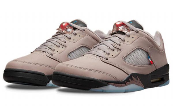 Nike Paris Saint-germain Air Jordan 5 Retro Matalat Topit Koripallokengät Miesten Ruskea