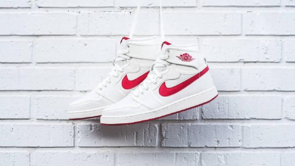 Nike Air Jordan 1 Ko Og Kengät Miehille Harmaa Punainen