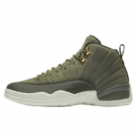 Nike Air Jordan 12 Chris Paulin Luokan 2003 Kengät Miehille Oliivinvihreä