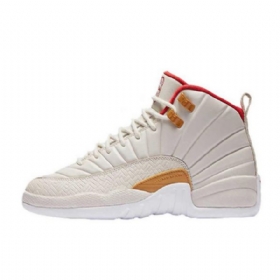 Nike Air Jordan 12 Gg Kiinan Uudenvuoden Kengät Miehille Valkoinen