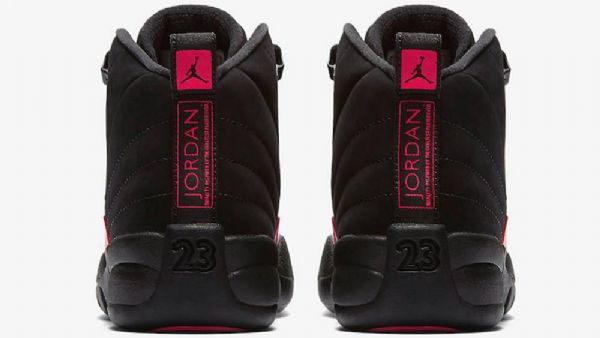 Nike Air Jordan 12 Gs Rush Kengät Miehille Musta Vaaleanpunainen
