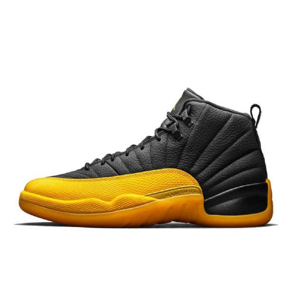 Nike Air Jordan 12 Kengät Miehille Kultainen Musta