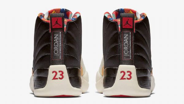 Nike Air Jordan 12 Kiinalaisen Uudenvuoden Kengät Miehille Musta