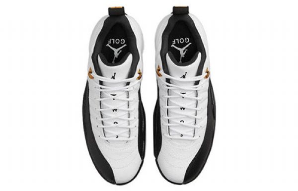 Nike Air Jordan 12 Low Tops Golf Retro Koripallokengät Miesten Valkoinen Musta