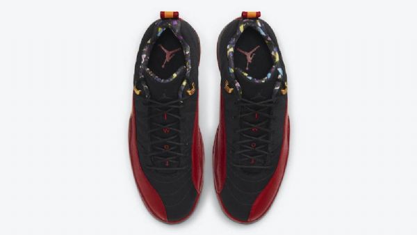 Nike Air Jordan 12 Low Tops Katso Super Bowl Kengät Miehille Musta Punainen