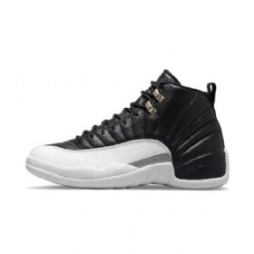Nike Air Jordan 12 Low Tops Playoffs 2022 Kengät Naisille Valkoinen Musta