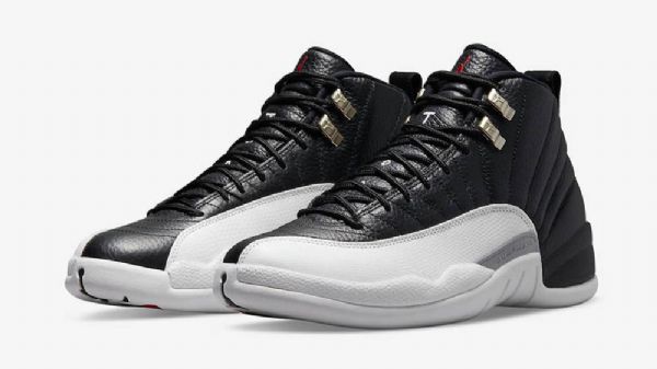 Nike Air Jordan 12 Low Tops Playoffs 2022 Kengät Naisille Valkoinen Musta